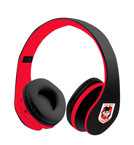 St George Dragons NRL Foldable Bluetooth Stereo Headphones