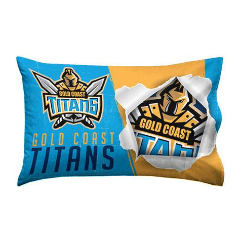 Gold Coast Titans Pillow Case - Spectator Sports Online