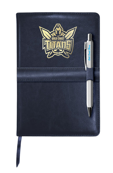 Gold Coast Titans NRL Heritage Notebook and Pen Gift Pack