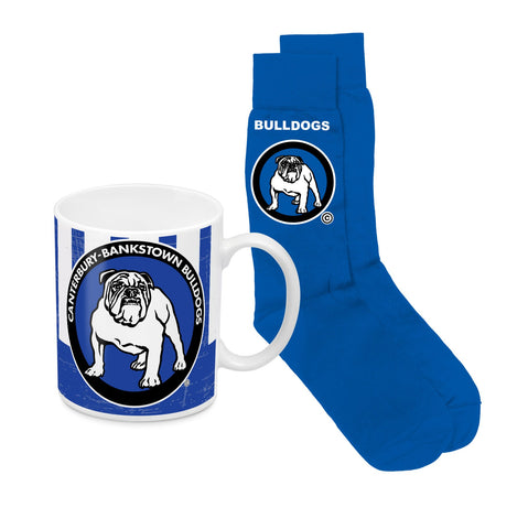 Canterbury Bulldogs NRL Heritage Mug and Socks Pack