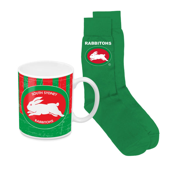South Sydney Rabbitohs NRL Heritage Mug and Socks Pack