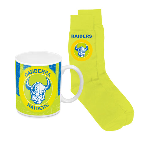 Canberra Raiders NRL Heritage Mug and Socks Pack