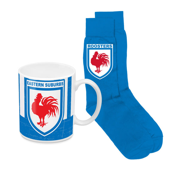 Sydney Roosters NRL Heritage Mug and Socks Pack