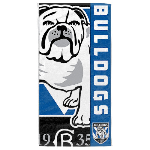 Canterbury Bulldogs Beach Bath Towel - Spectator Sports Online