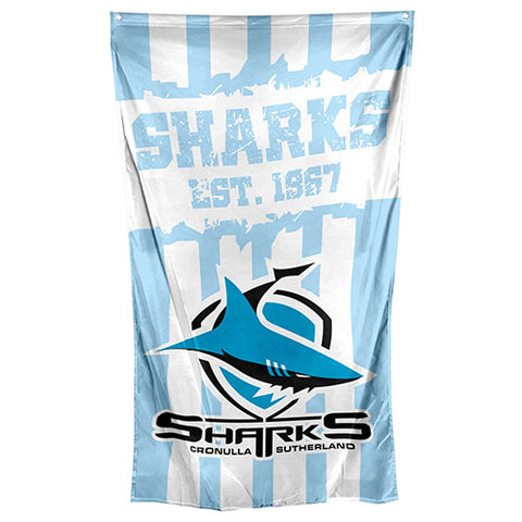 Cronulla Sharks NRL Large Wall Cape Flag