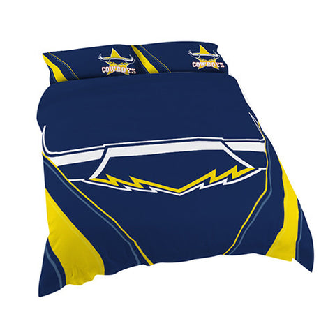 North Queensland Cowboys Quilt Doona Duvet Cover Pillow Case Set - Spectator Sports Online
