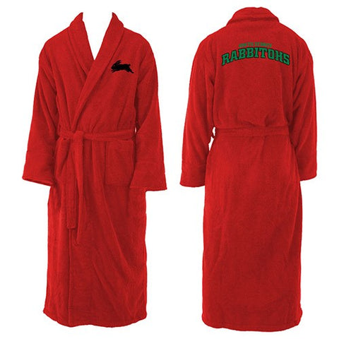 South Sydney Rabbitohs NRL Mens Adults Long Sleeve Robe Dressing Gown
