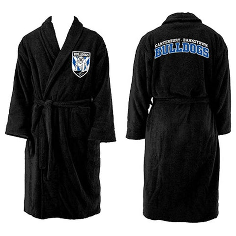 Canterbury Bulldogs NRL Kids Youth Long Sleeve Robe Dressing Gown