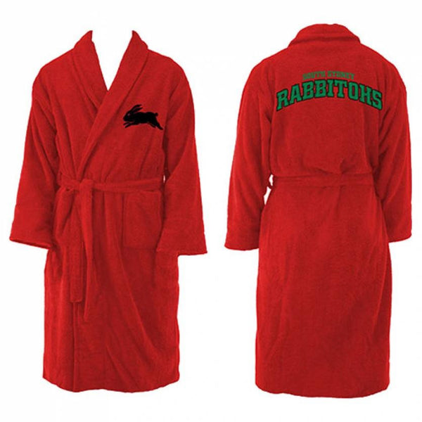 South Sydney Rabbitohs NRL Kids Youth Long Sleeve Robe Dressing Gown
