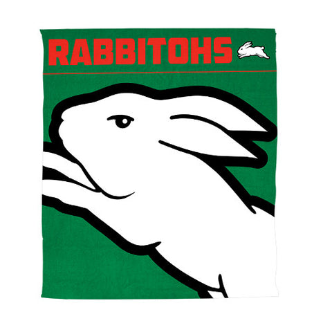 South Sydney Rabbitohs NRL Polar Fleece Throw Rug Blanket