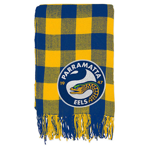 Parramatta Eels Tartan Throw Rug Blanket