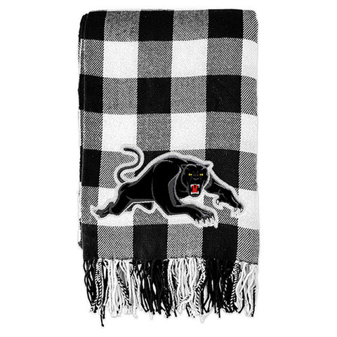 Penrith Panthers Tartan Throw Rug Blanket