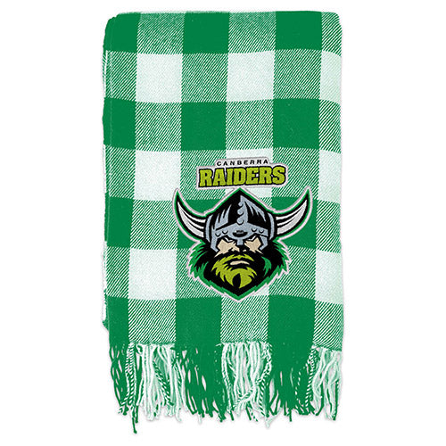 Canberra Raiders Tartan Throw Rug Blanket