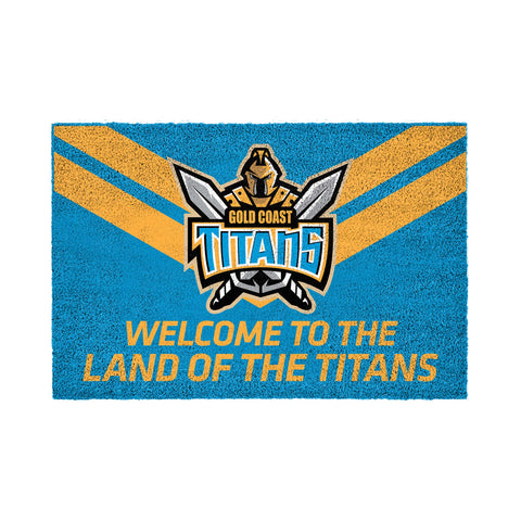 Gold Coast Titans NRL Door Mat