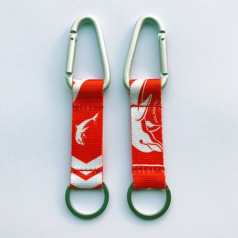 Redcliffe Dolphins NRL Carabiner Keyring