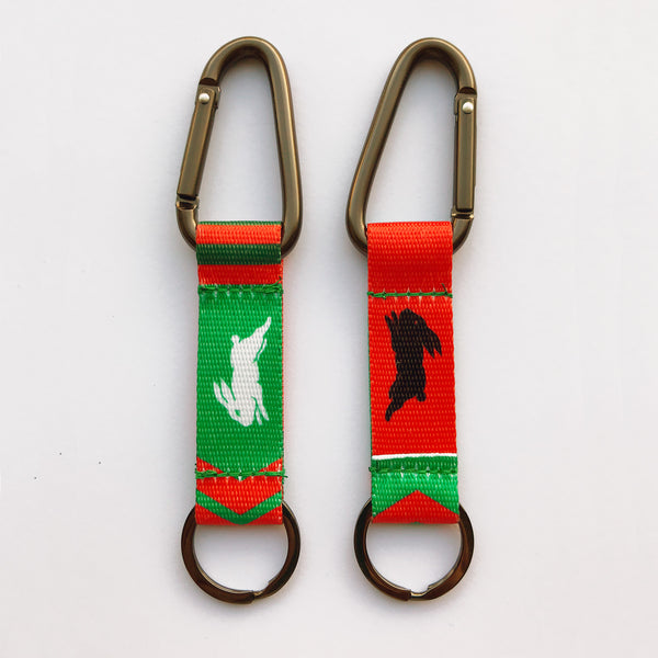 South Sydney Rabbitohs NRL Carabiner Keyring