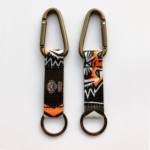 Wests Tigers NRL Carabiner Keyring