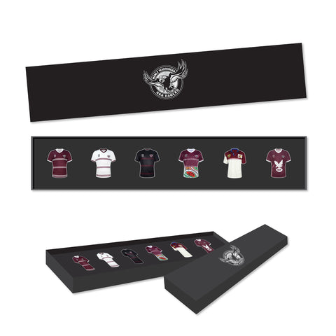 Manly Sea Eagles NRL Guernsey Designs Pin Collectors Set