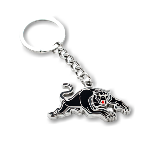 Penrith Panthers NRL Metallic Logo Keyring