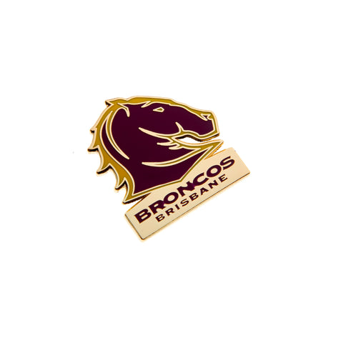 Brisbane Broncos NRL Logo Metal Pin Badge