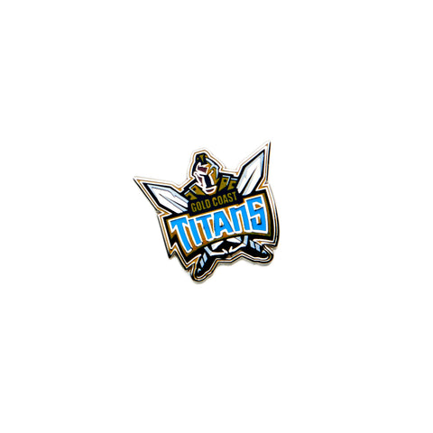 Gold Coast Titans NRL Logo Metal Pin Badge