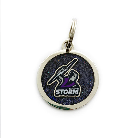 Melbourne Storm NRL Pet Tag Keyring Disc