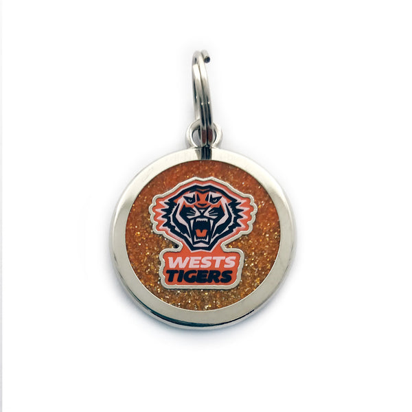 Wests Tigers NRL Pet Tag Keyring Disc