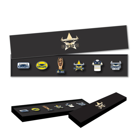 North Queensland Cowboys NRL Evolution Lapel Pin Badge Collectors Set