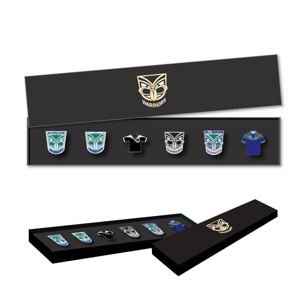 New Zealand Warriors NRL Evolution Lapel Pin Badge Collectors Set