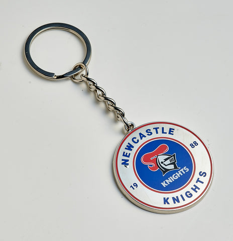 Newcastle Knights NRL Round Logo Keyring