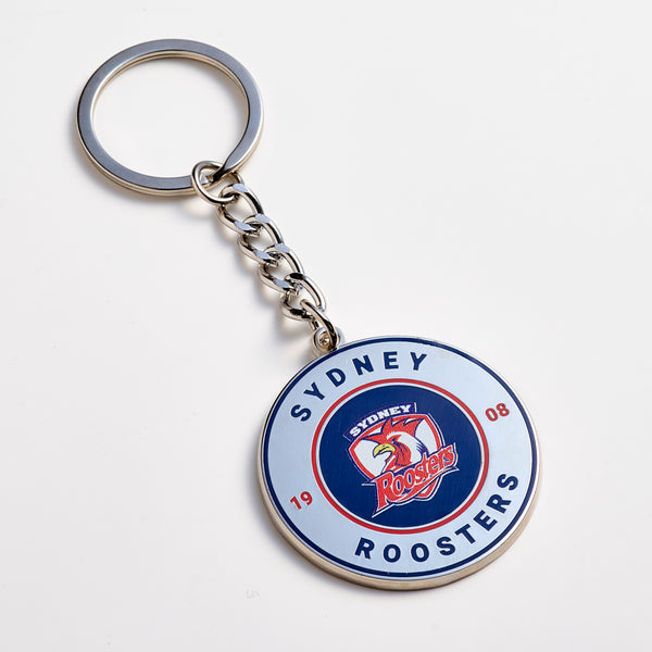 Sydney Roosters NRL Round Logo Keyring