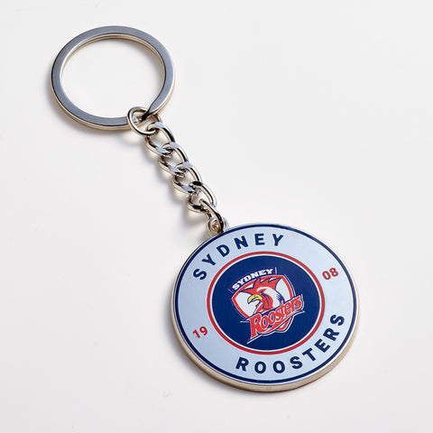 Sydney Roosters NRL Round Logo Keyring