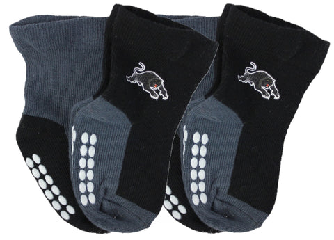 Penrith Panthers NRL Baby Infant Nonslip Crew Socks 2 pk
