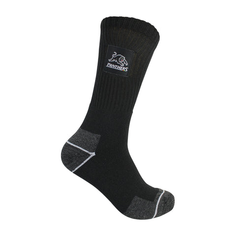 Penrith Panthers NRL Mens Heavy Duty Work Socks 2pk