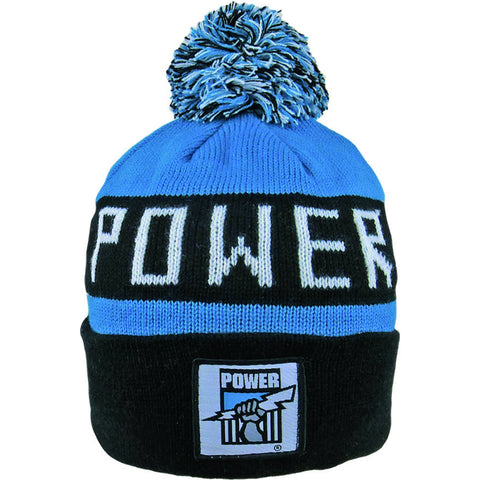 Port Adelaide Power Pom Pom Bar Beanie