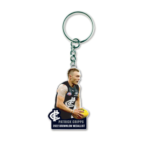 Carlton Blues Patrick Cripps 2022 Brownlow Medallist Keyring