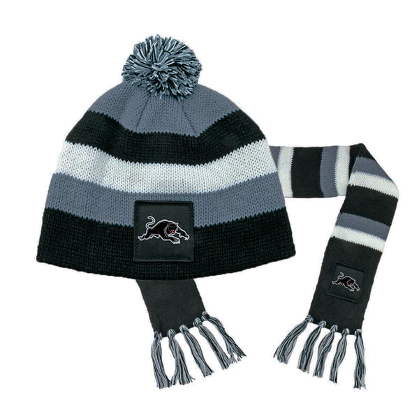 Penrith Panthers NRL Baby Infant Scarf Beanie Pack