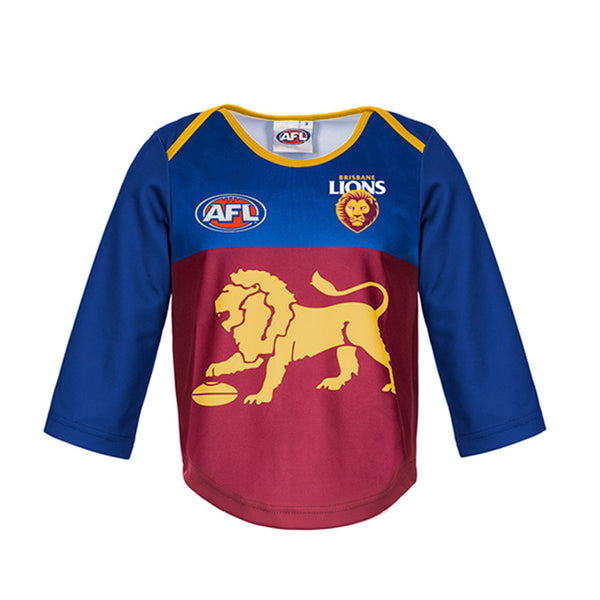 Brisbane Lions Longsleeve Baby Toddlers Footy Jumper Guernsey