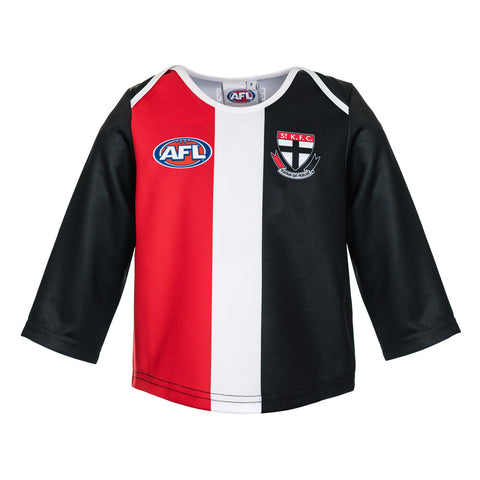 St Kilda Saints Longsleeve Baby Toddlers Footy Jumper Guernsey