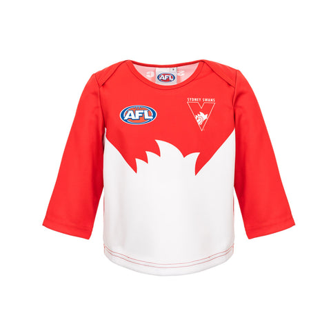 Sydney Swans Longsleeve Baby Toddlers Footy Jumper Guernsey