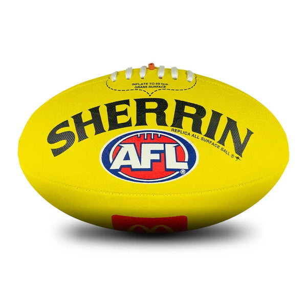 Sherrin AFL Replica All Surface Synthetic Football Mcdonalds