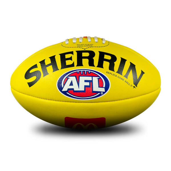 Sherrin Official AFL Replica Game Football Leather McDonalds Full size 5