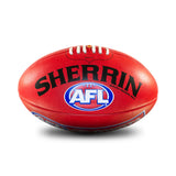 Sherrin Leather AFL Replica Training Football Red