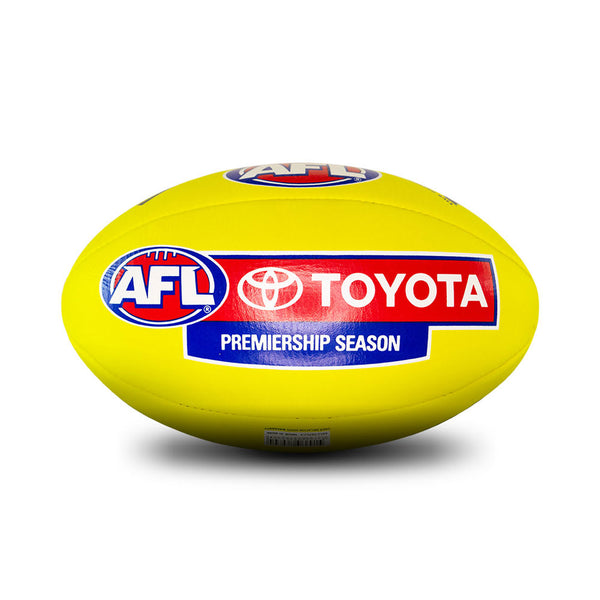 Sherrin Leather AFL Replica Training Football Yellow