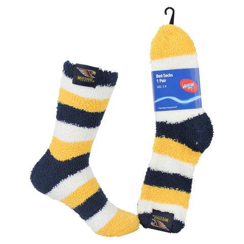 West Coast Eagles Ladies Youths Bed Socks - Spectator Sports Online