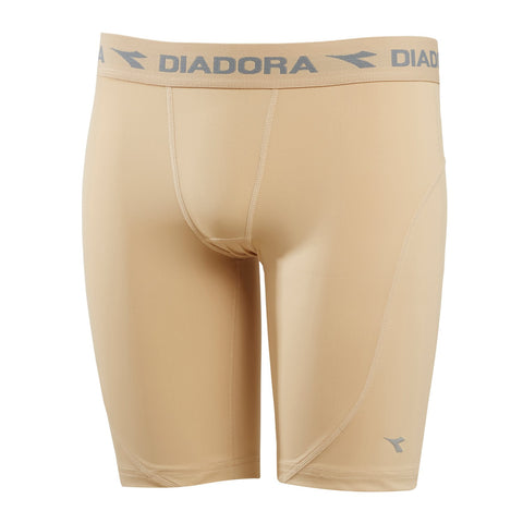 Diadora Compression Lite Mens Adults Skins Shorts Nude