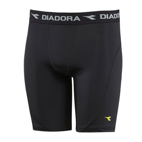 Diadora Compression Lite Junior Youths Kids Skins Shorts Black