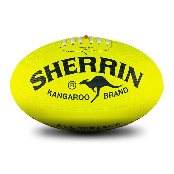 Sherrin KB Synthetic All Surface Neon Football