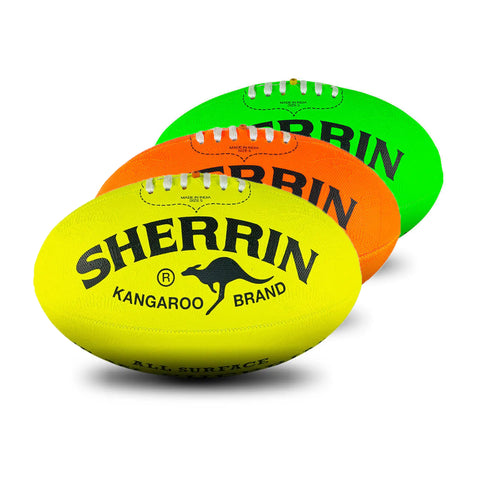 Sherrin KB Synthetic All Surface Neon Football