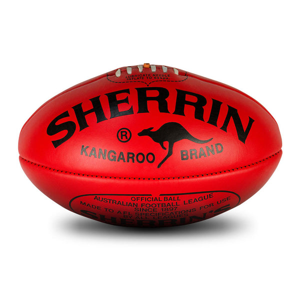 Sherrin Kangaroo Brand KB Game Ball Leather size 5 Football